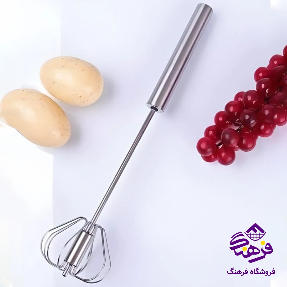 همزن فنری شنگیا دسته استیل بزرگ