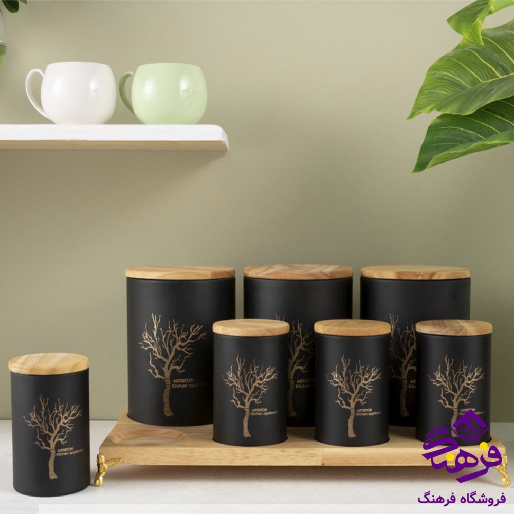 پاسماوري ارتيستون 8پارچه مشکي 86104