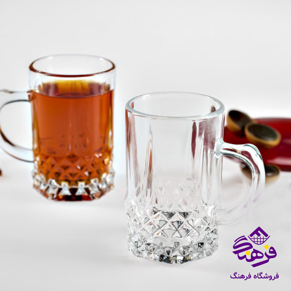 نيم ليوان الگانس دسته دار کادو کاوه-(6دک)