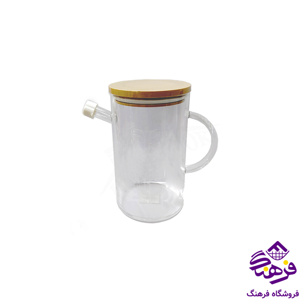 روغن ريز شيشه اي دسته دار شفاف هومکت 3938