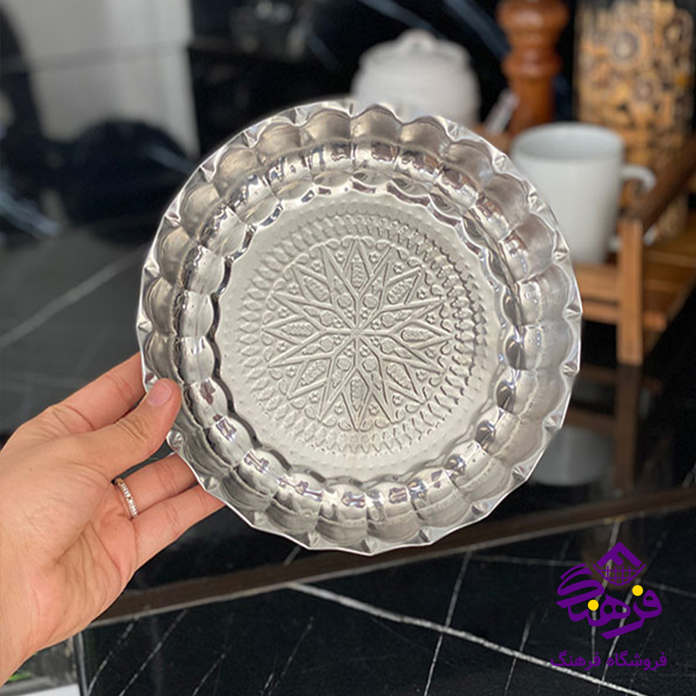 سینی انگشتی 30 طرحدار (طلایی)