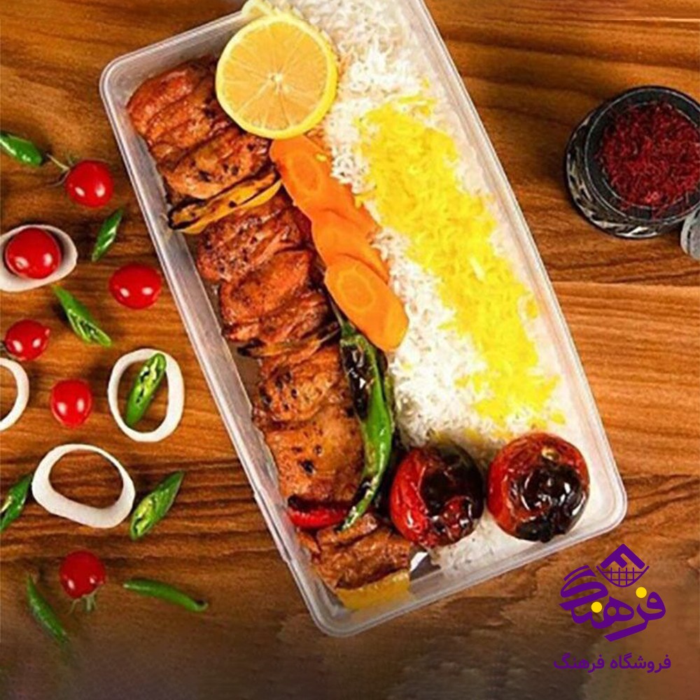 ظرف شفاف مايکروويو 1000 کاجين