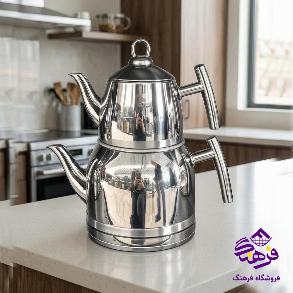 کتری قوری ژمبو X دسته استیل KST 2030 S