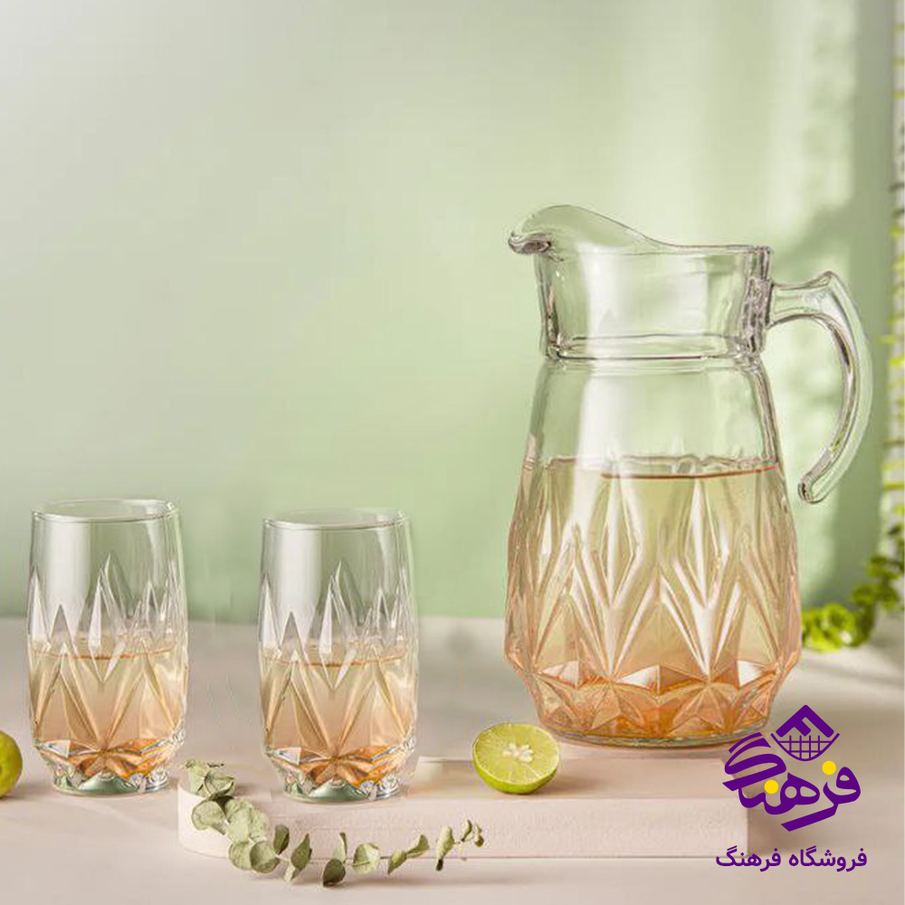 پارچ و لیوان کوئین کادو نوری (4دک)