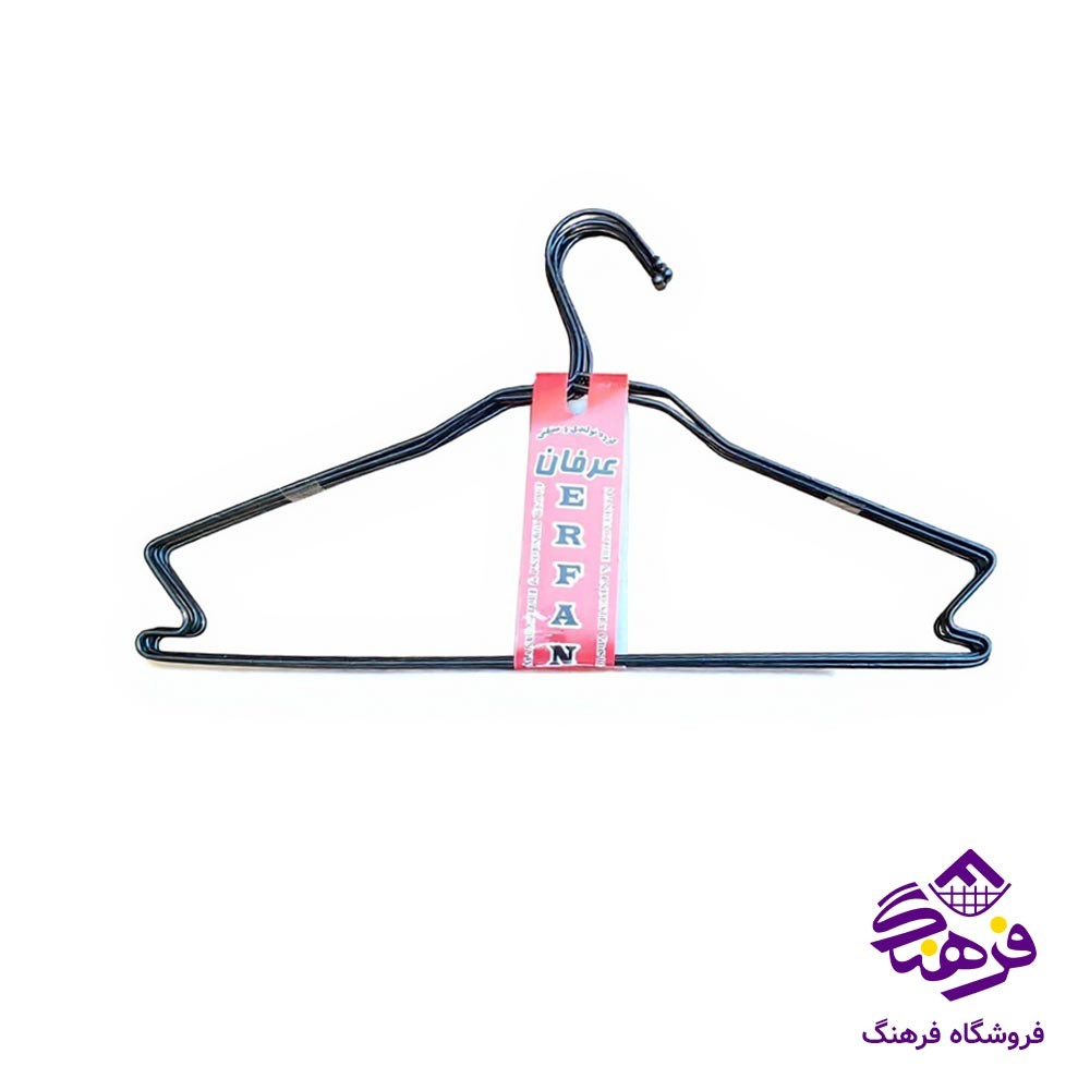 چوب لباس فلز عرفان ساده طلایی