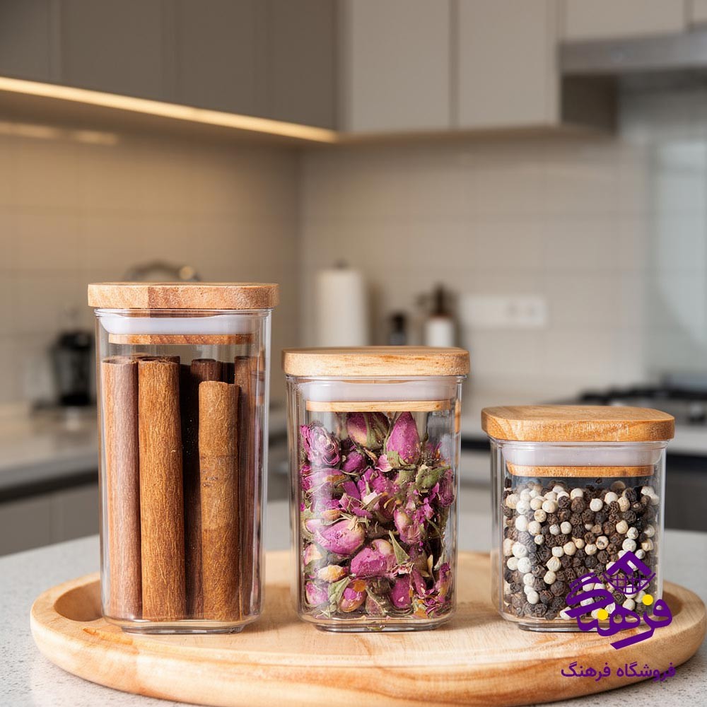جاادویه درب چوبی هومکت مدل اراگل 3 کد 3591