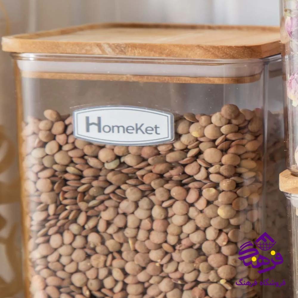جاحبوباتی درب چوبی مربع هومکت مدل اراگل سایز ۳ کد 3570