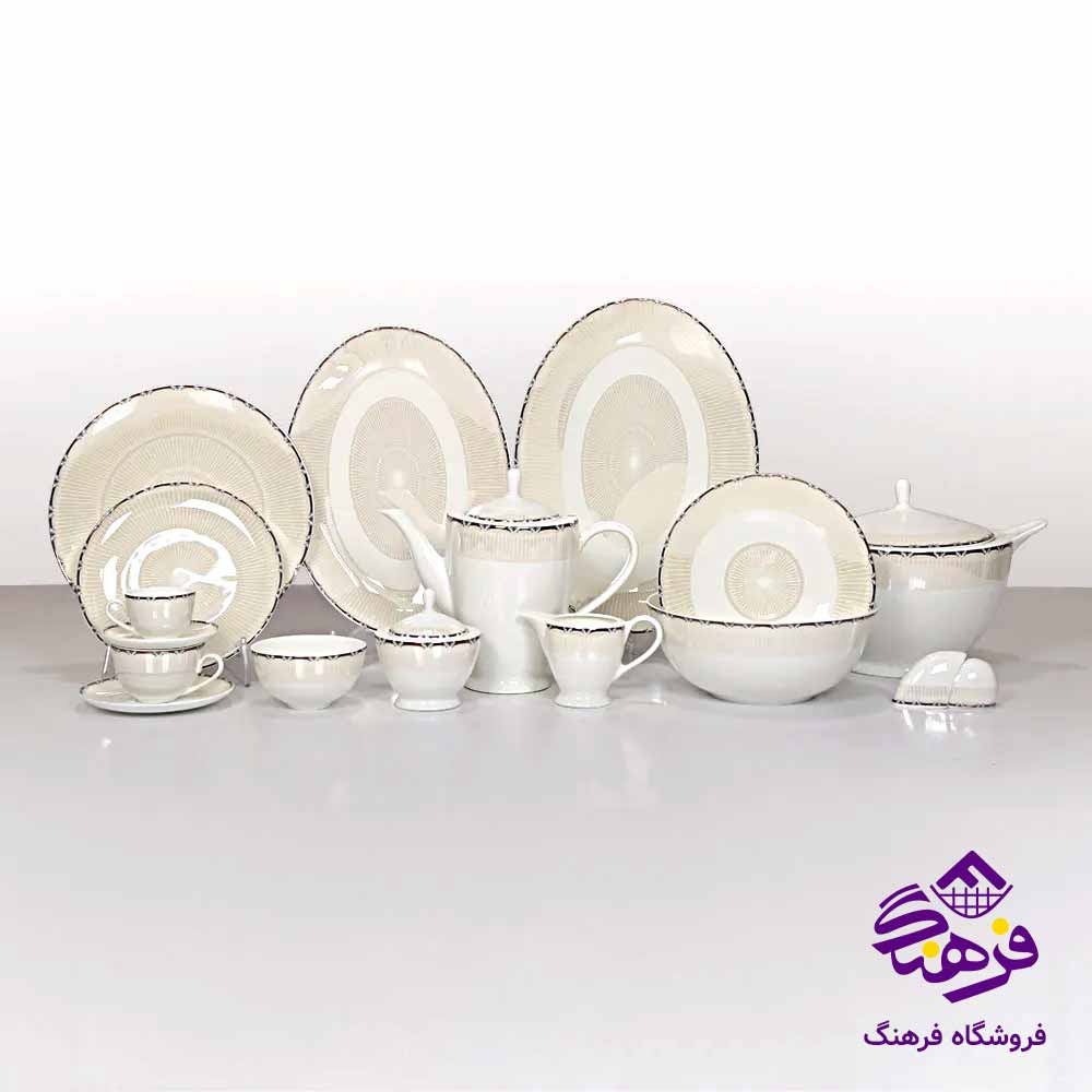 سرویس چینی 134 پارچه قالب مانی مدل   5178POSSANO