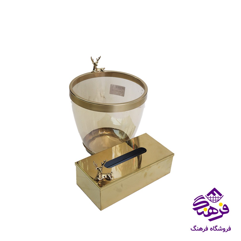 سطل و دستمال جام سازان مدل شامپاينی
