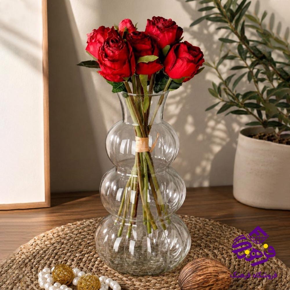 گلدان شیشه ای جام سازان مدل اواتار بزرگ سایز 3
