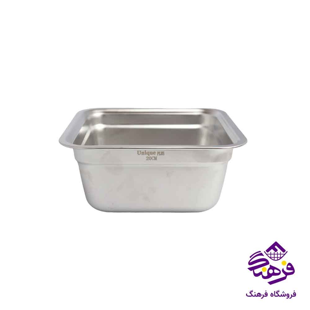 لگن استیل 4 گوش یونیک پلاس 20