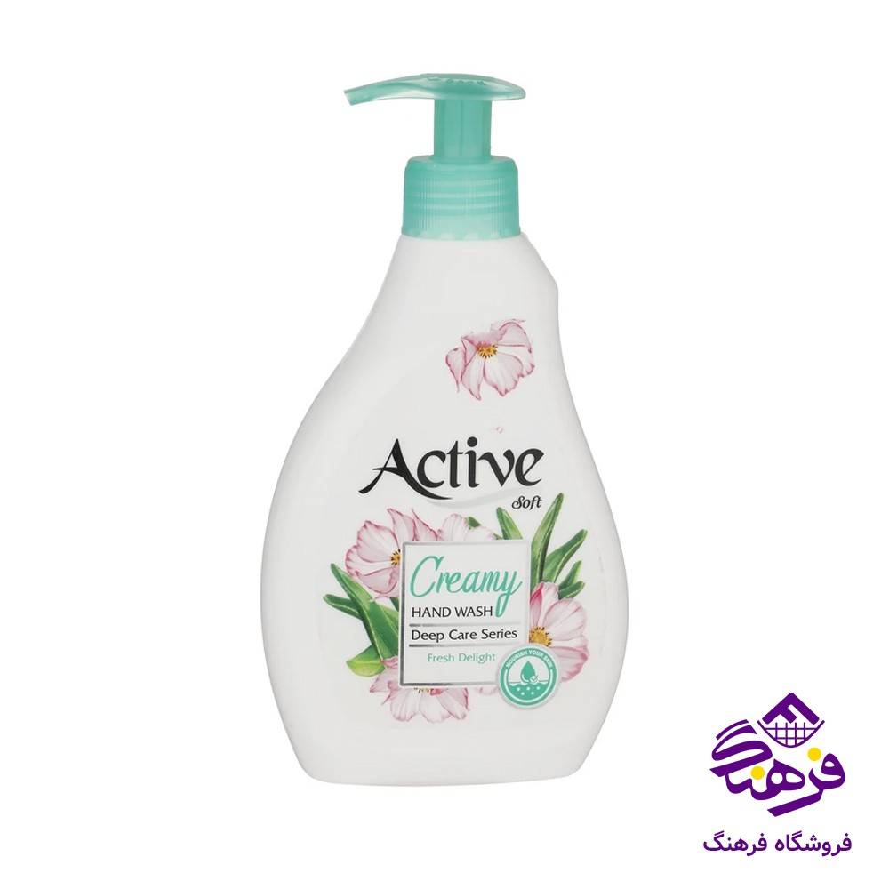 مایع دستشویی اکتیو کرمی Deep Care سبز 350gr