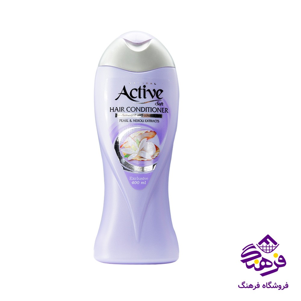  شامپو نرم کننده موی سر اکتیو مناسب موی اسیب دیده و رنگ شده 400gr