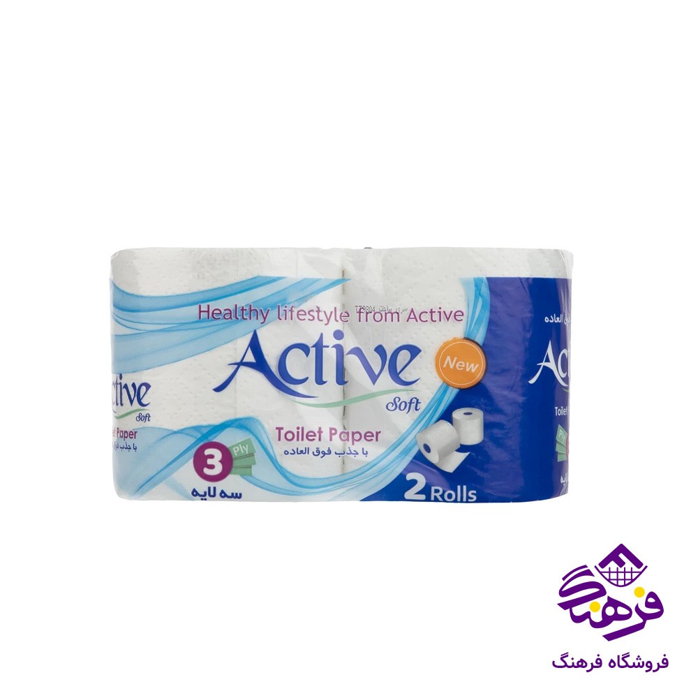 دستمال توالت اکیتو مدل دلسی 2عددی