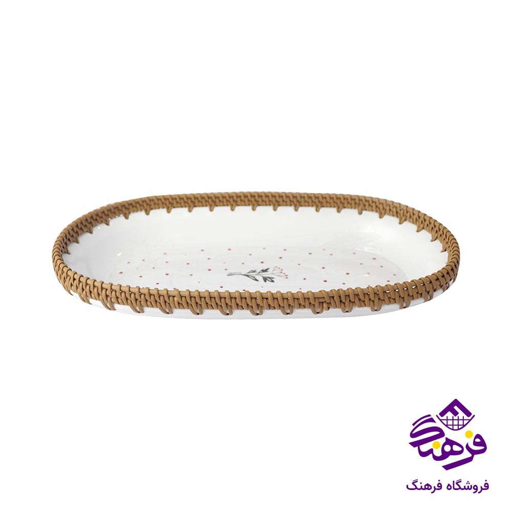 سینی بیضی زیباسازان مدل سمفونی ترک 51250 سایز 1