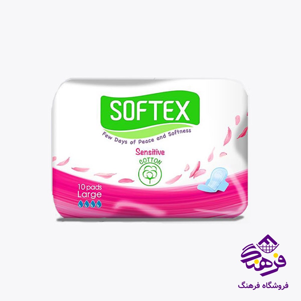 نواربهداشتی بالدار  سافتکس مدل فلاف تاپ شیت کتان امباس دار