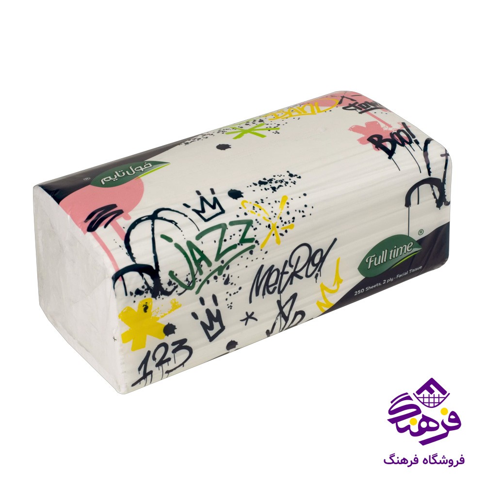 دستمال کاغذی 300 برگ سفید اکتیو