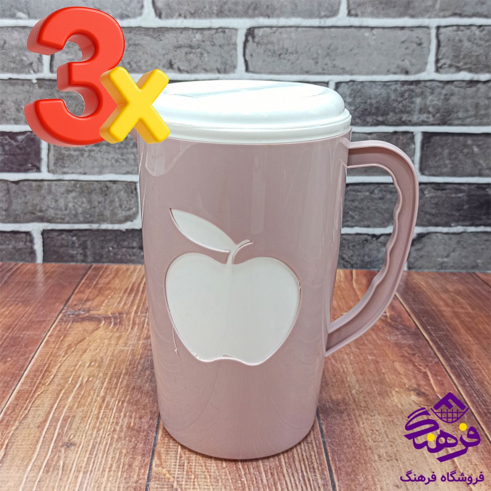 پارچ اشکان طرح سیب 3 عددی 
