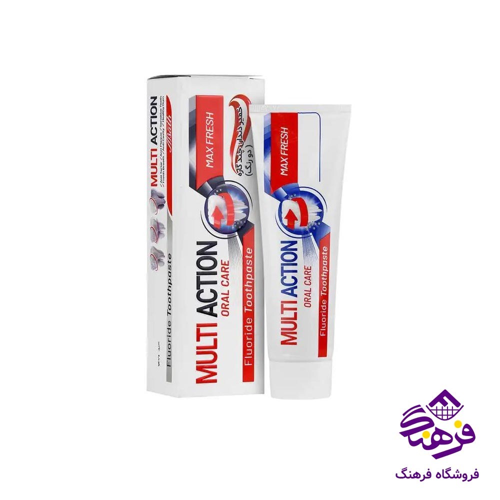 خمير دندان بس مدل  مولتی اکشن طرح اصالت 100gr