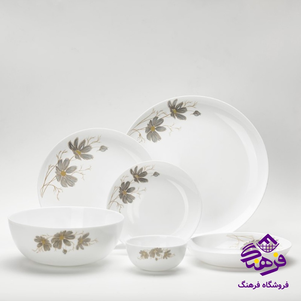 سرویس گلدن اپال 26پارچه دیوالی طرح شقایق