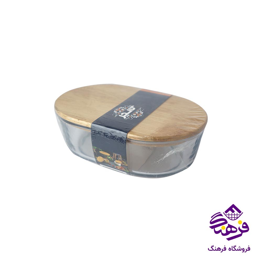 ظرف نگهدارنده بلور کاوه مدل مینی پاپریک چاپی