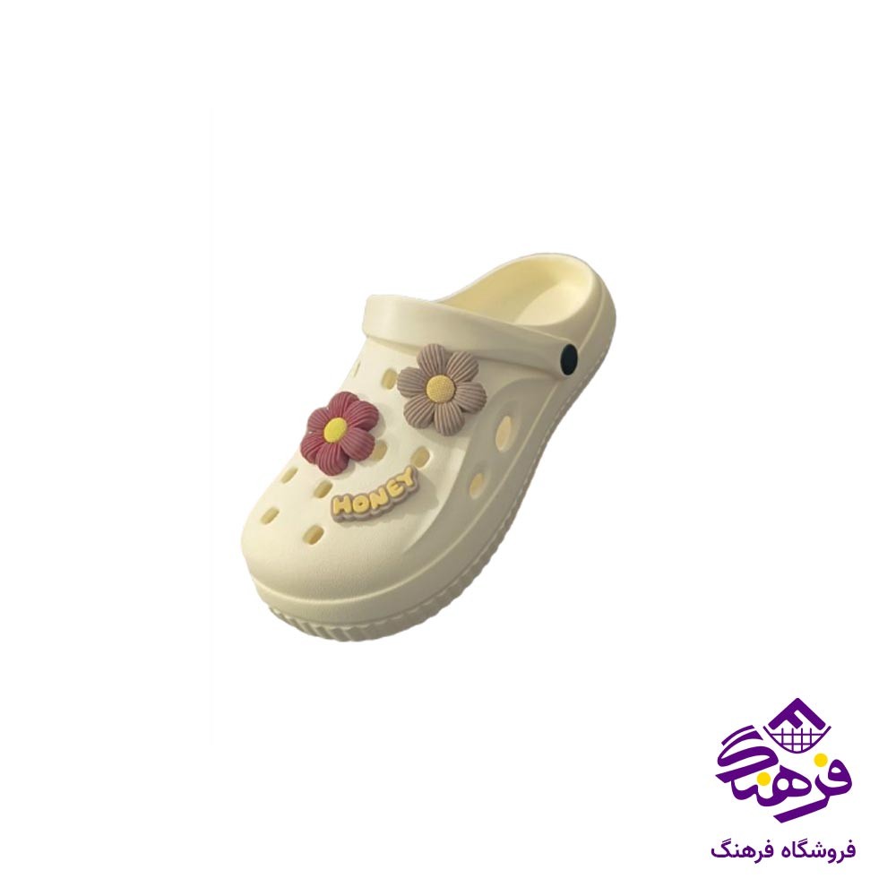دمپایی زنانه حانی مدل کراکس شکوفه کد 16