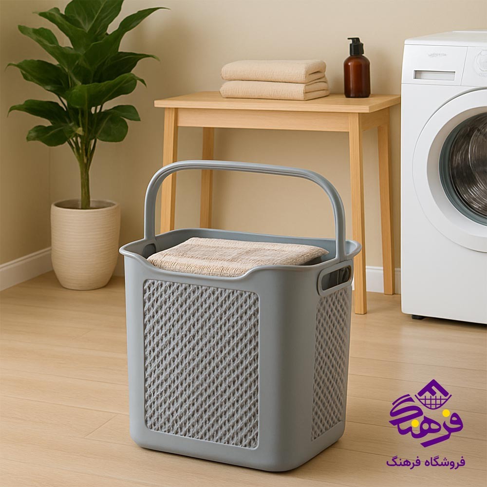 سبدرخت دسته دار طرح بافت لیمون