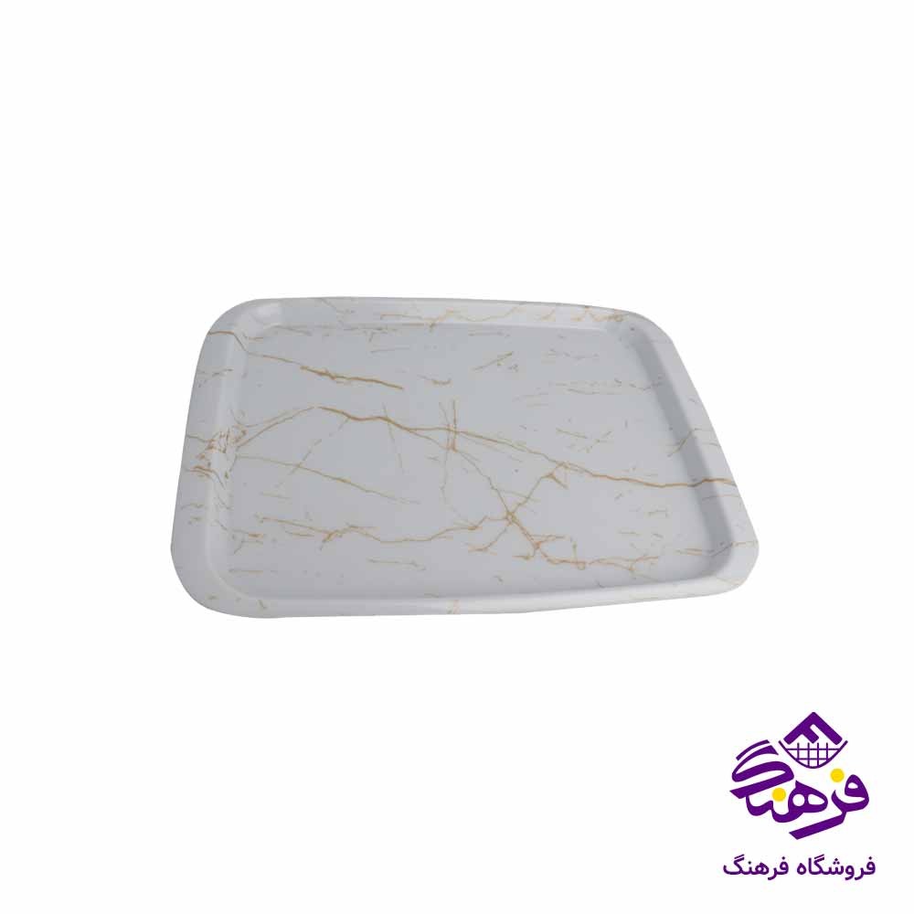 سينی بدون دسته 2 مستطيل ماربل کسری 1002