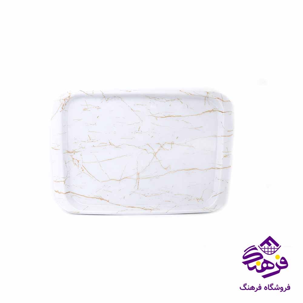 سينی بدون دسته 3 مستطيل ماربل کسری 1003