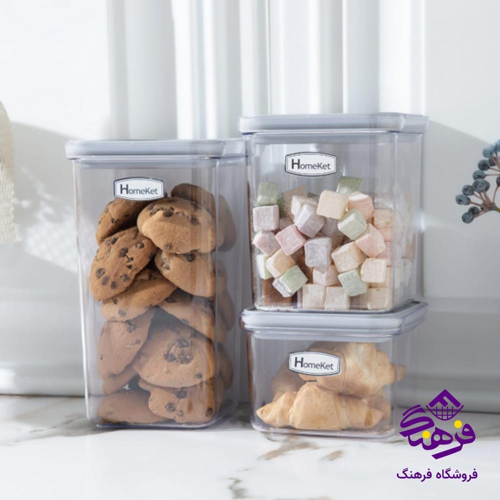 جاحبوباتی قفلی مربع هومکت مدل لینا سایز 1 کد 3578
