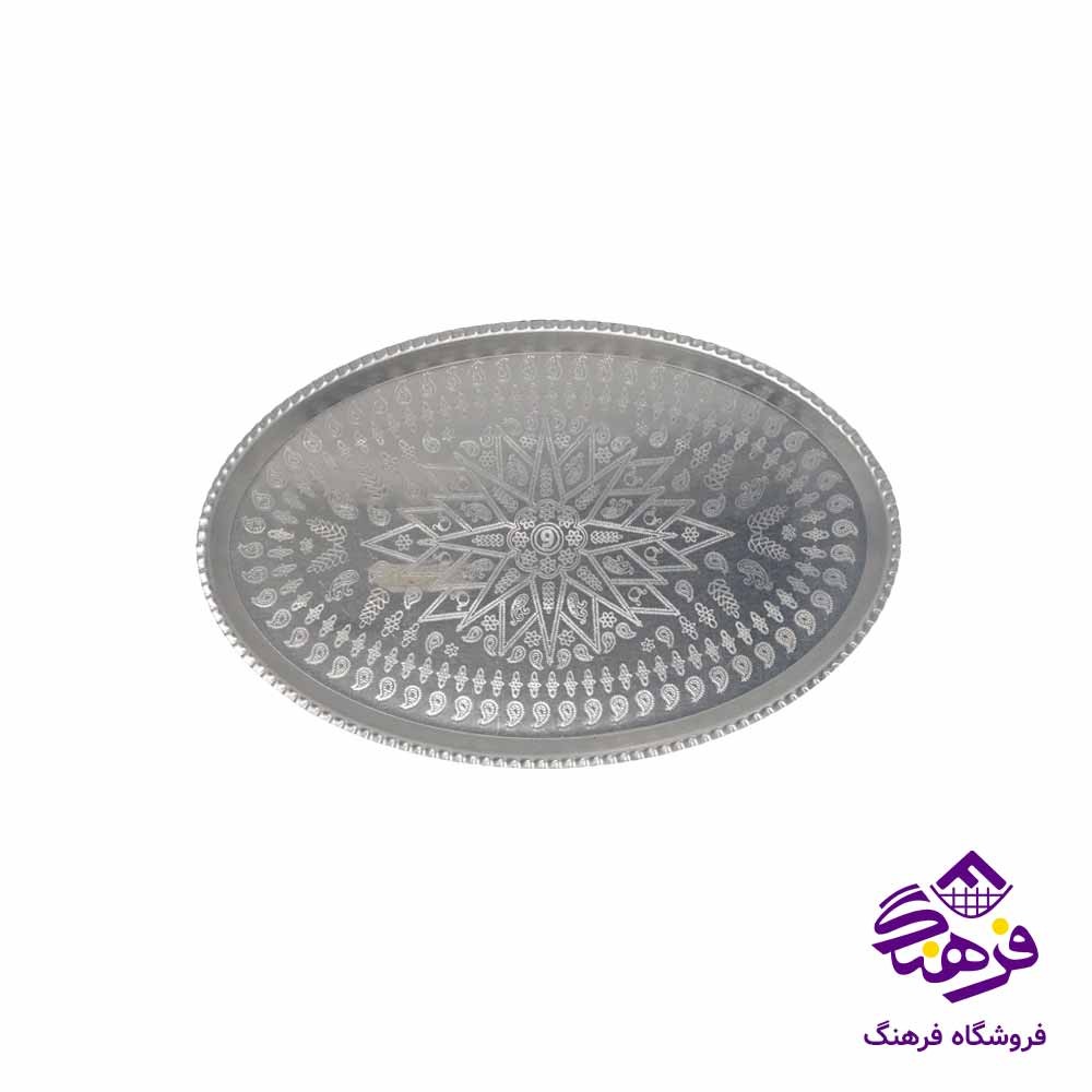 سيني روحی طرحدار بيضي سايز9