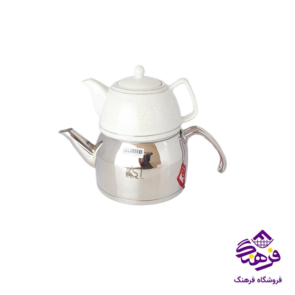 کتری قوری لوله دار دسته استيل KST 1080