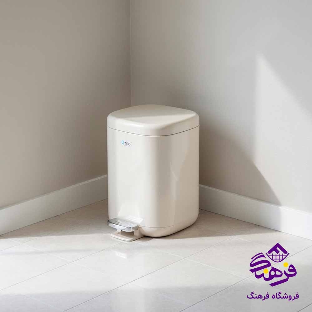 سطل پدالی لیمون مدل بامبو کوچک 3 لیتر