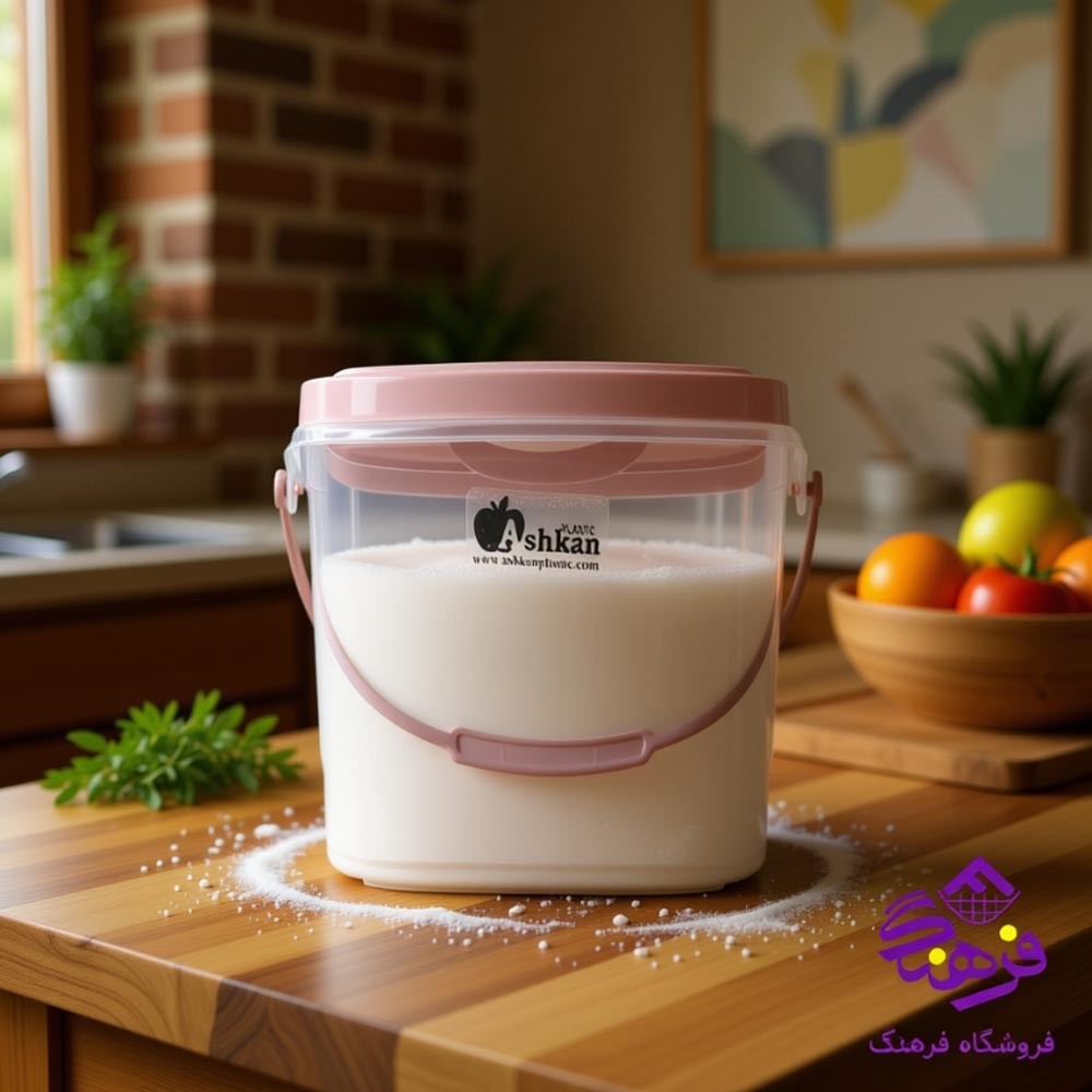ظرف شیشه ای لیمون شیاردار 2/25 درب چوبی