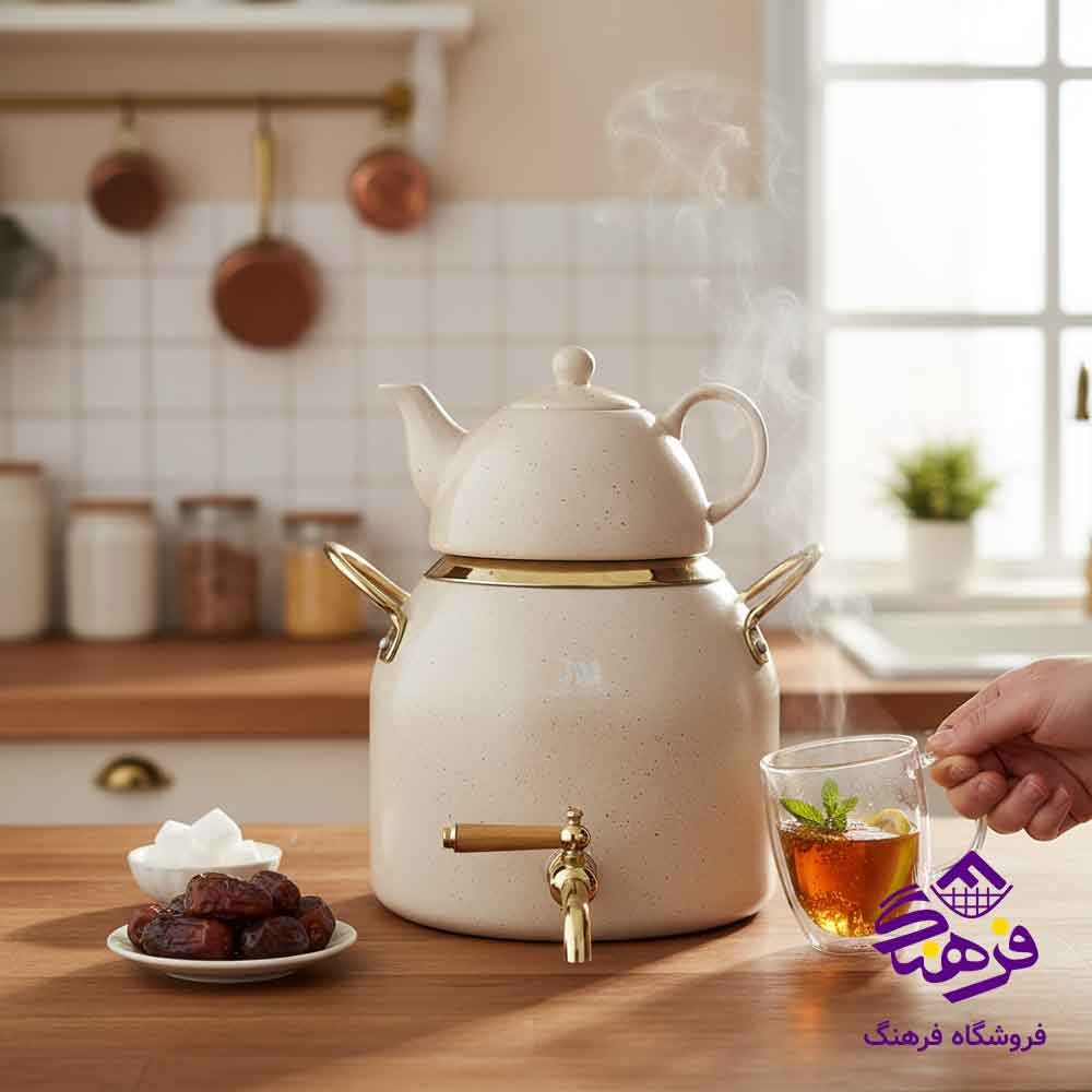 کتری قوری شيردار طرح مبين جلامبين