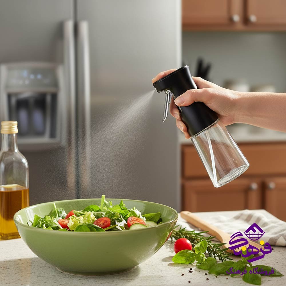 روغن ريز شيشه اي دسته دار شفاف هومکت 3938