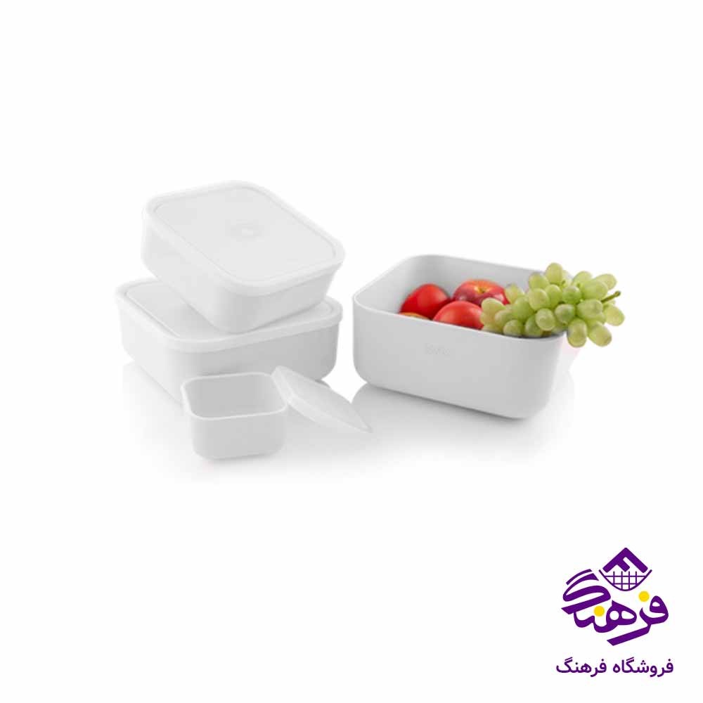ست کاسه درب دار زيباسازان مدل سیکاس 32066 (4 سايز)