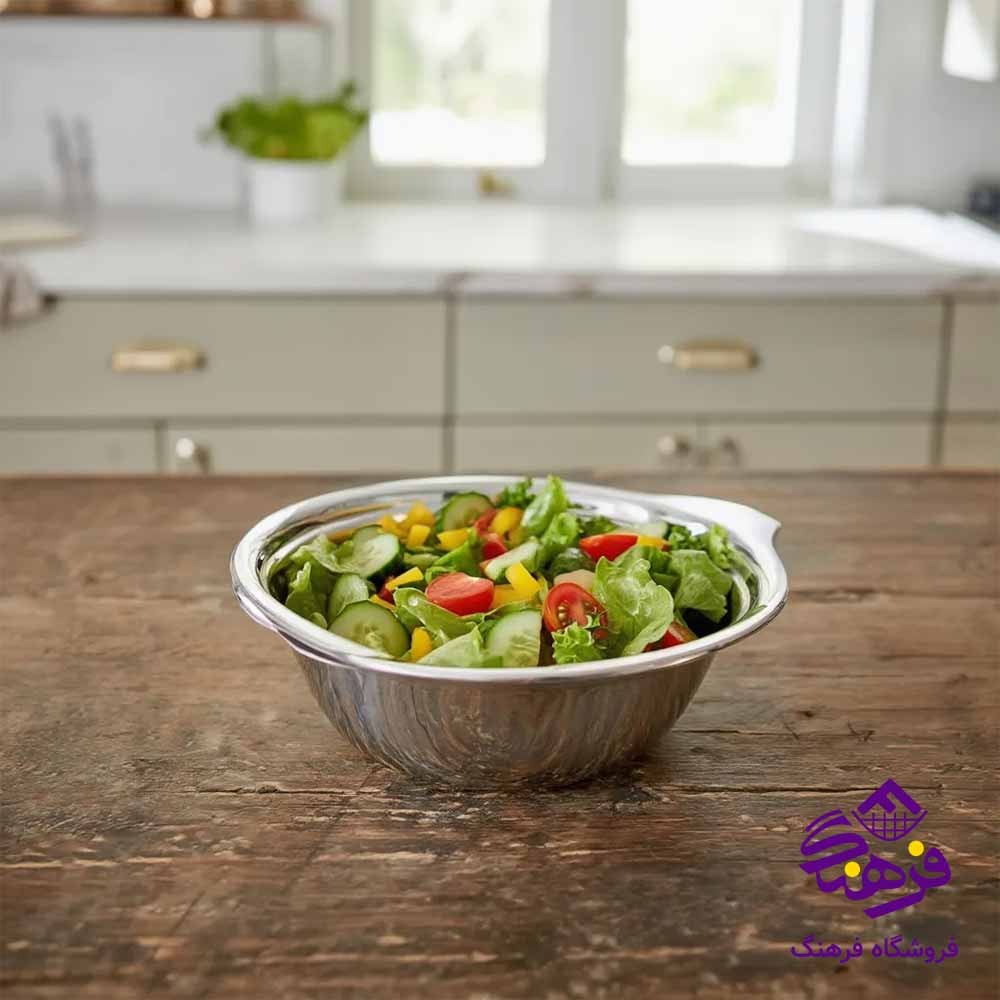 لگن استيل کورکماز 25 دسته دار