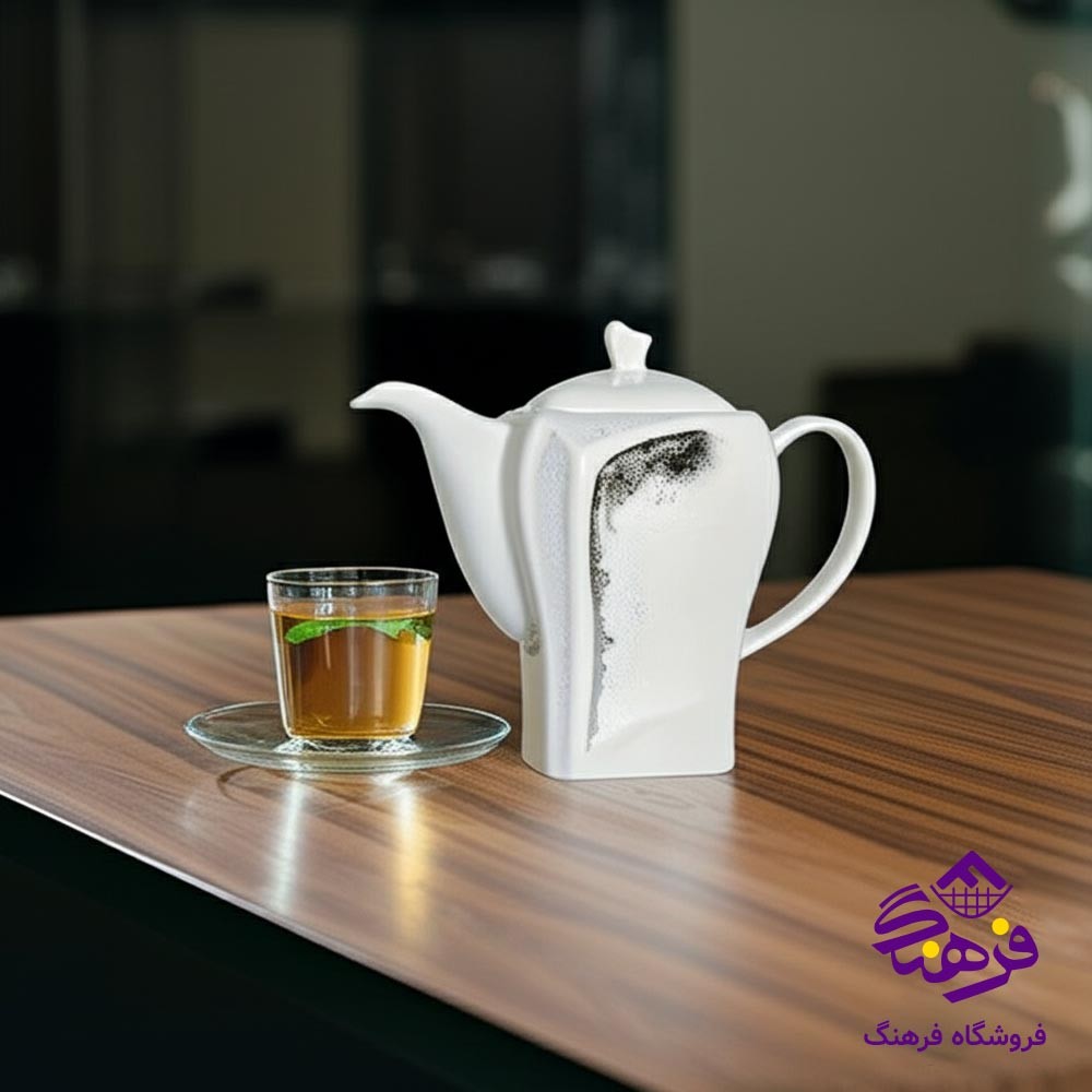 قوری چینی هومینا مربع 16 دک 