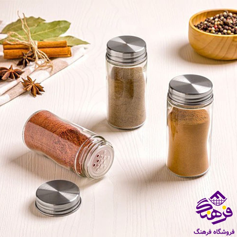 جاادویه لیمون شیشه ای 100سی سی درب فلزی