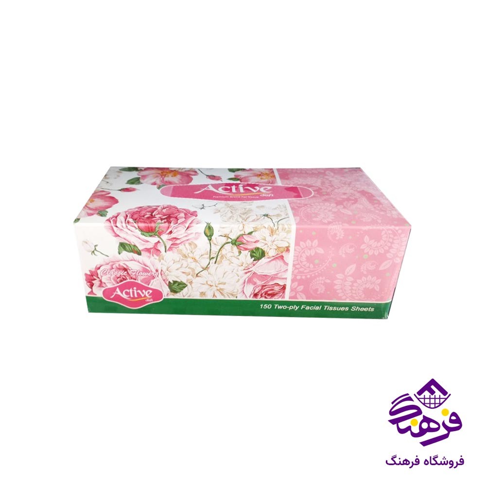 دستمال کاغذی 200 برگ اکتیو