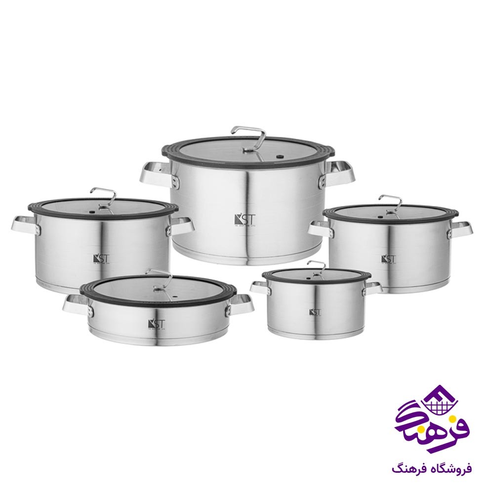 سرویس قابلمه استیل 10 پارچه KST 8210