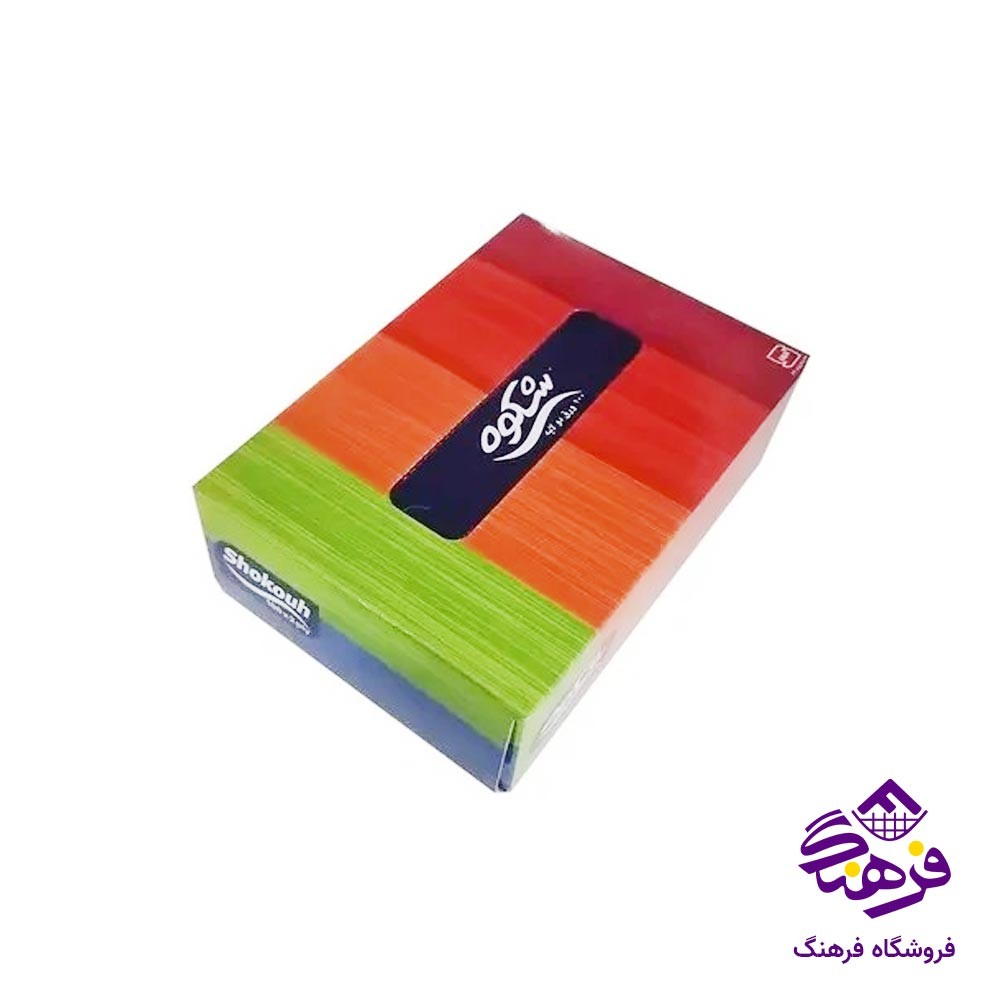 دستمال کاغذی اتومبیل 200 برگ شکوه