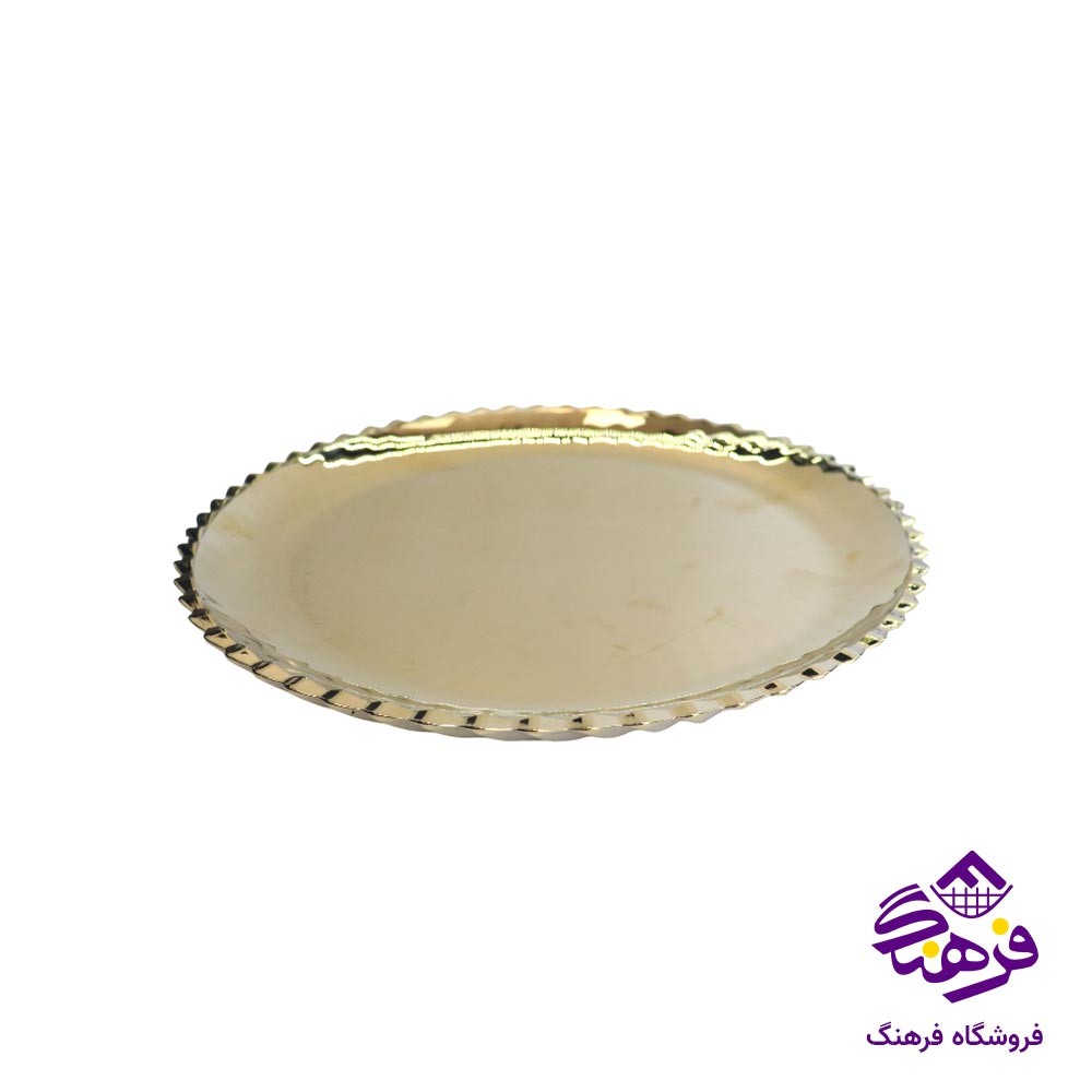 دیس گرد بلور کاوه مدل سانتا طلایی