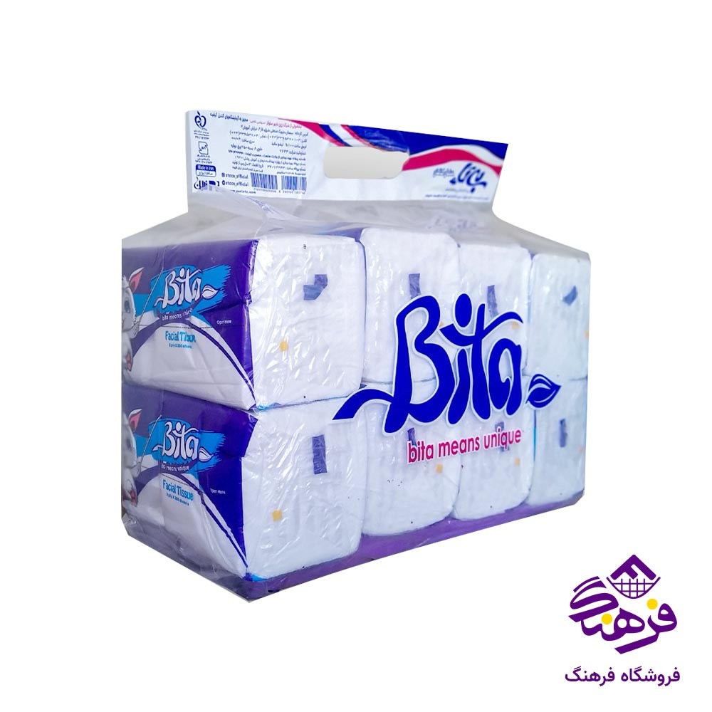 دستمال کاغذی 500 برگ بی تا مدل خرگوشی اکونومی (8 عددی)