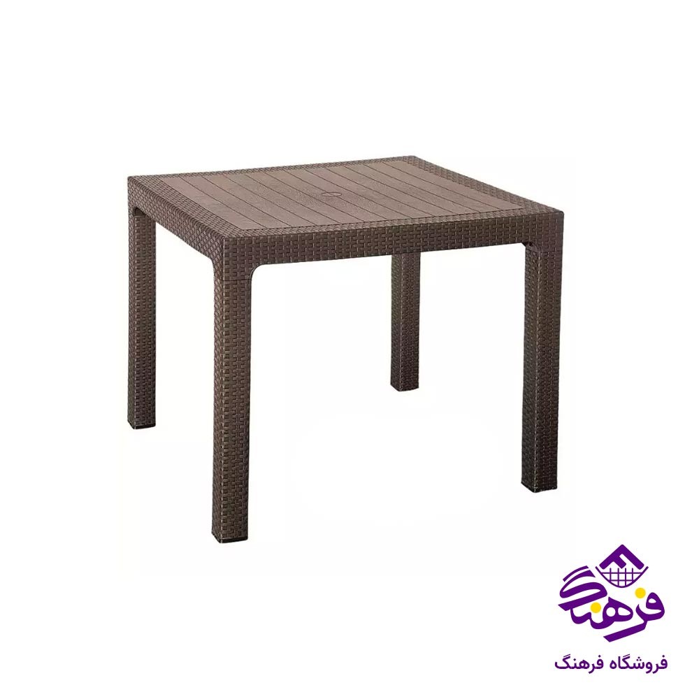 میز مربع حصیر بافت بدون شاسی ناصر 323