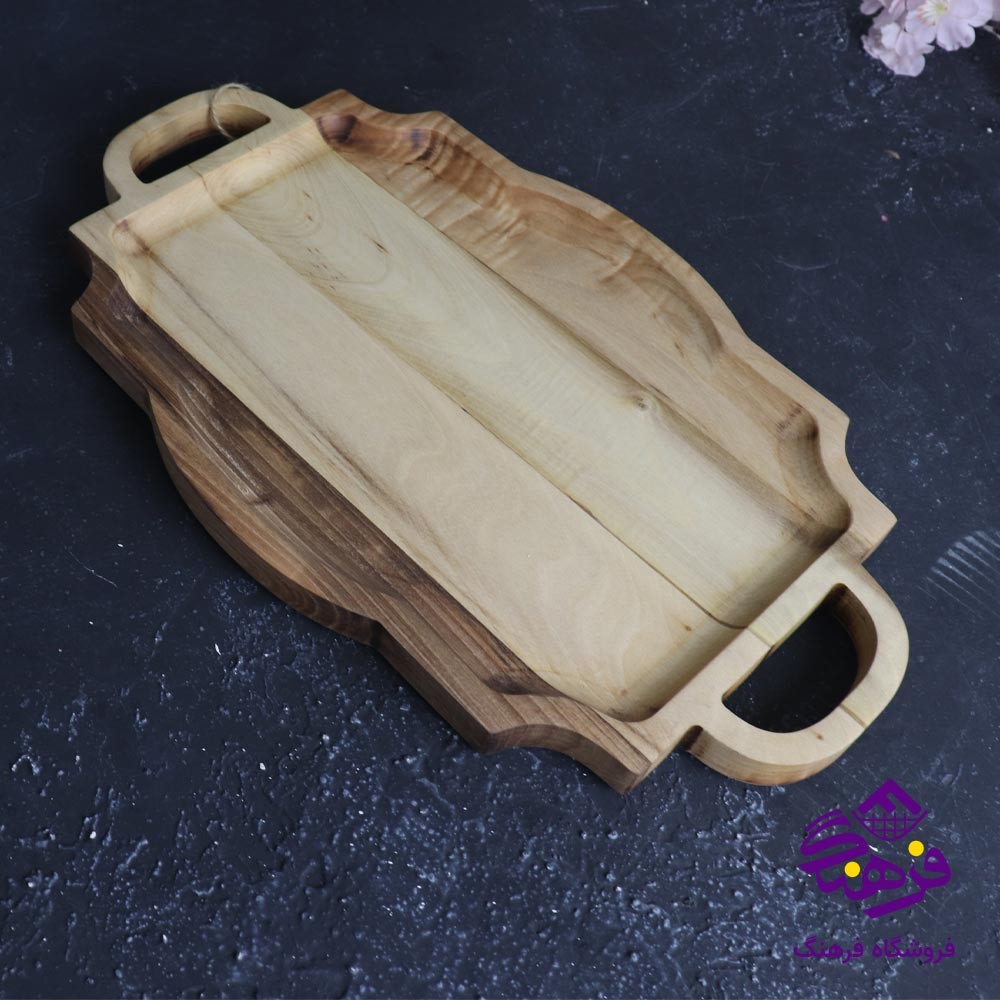سينی پذيرايی چوب گردو