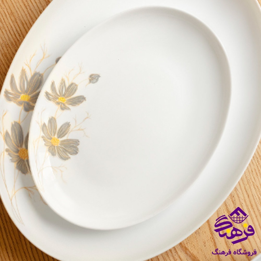 پياله ماست ديوالي ماربل مشکي گلدن اپال 8دک