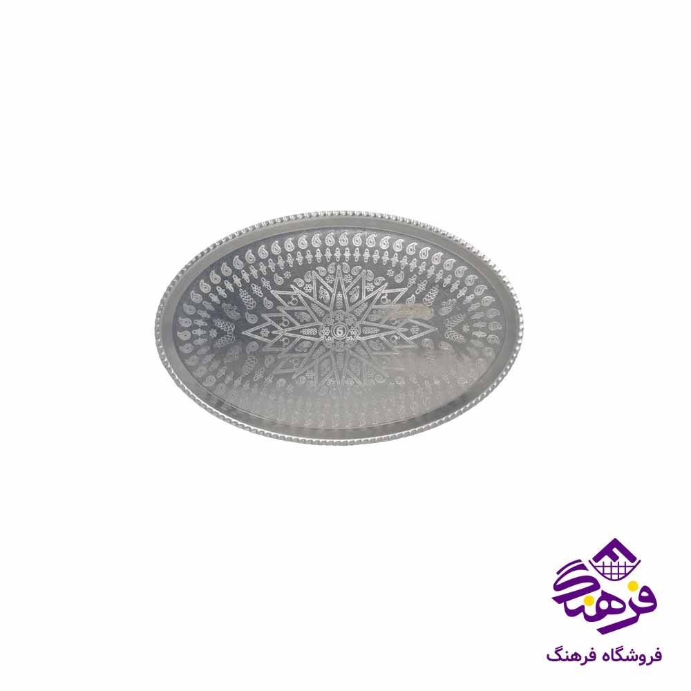 سينی روحی طرحدار بيضی سايز5