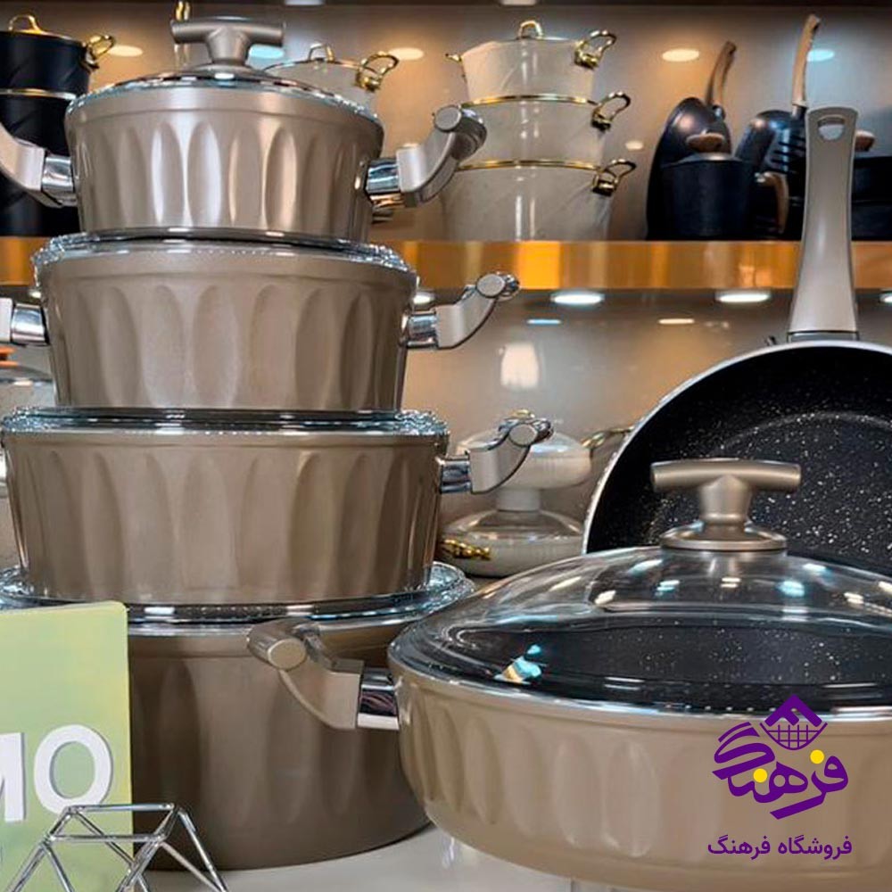 سرویس قابلمه 7پارچه الومینیوم ازمیر اراد